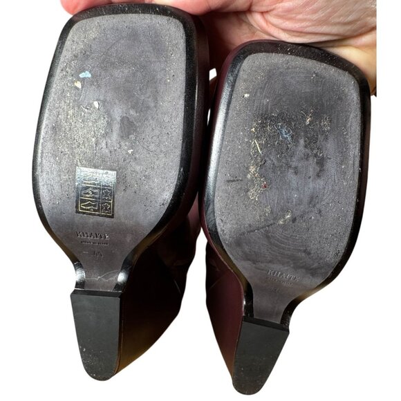 Khaite Morgan Over The Knee Boots Deep Wine Maroon Red Size 41 - Picture 13 of 14